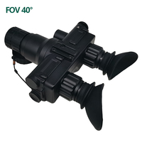 Kacamata Penglihatan Malam Berburu Black LinduNV LDNV003 IP65 Tahan Air 40 FOV Sensor CMOS dengan Baterai CR123/AA