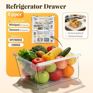 Tiroir de réfrigérateur 2188656 de remplacement compatible avec les réfrigérateurs et congélateurs <span class=keywords><strong>Whirlpool</strong></span> Kenmore - Product Image 2