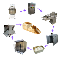 Ligne de production de petits pains, machine à faire des biscuits grillés, prix pour mini-boulangerie