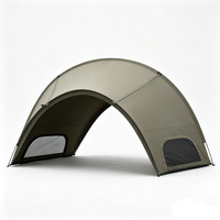Tente de camping tactique hémisphérique grande portée pour l'extérieur, résistante au vent et à la pluie, abri portable pour l'extérieur, bâche de camping en gros