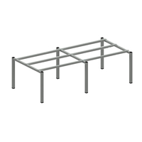 Meubles commerciaux au design moderne Cloisons de poste de travail pour ordinateur Table de personnel de bureau pour 4 personnes Bureau de bureau