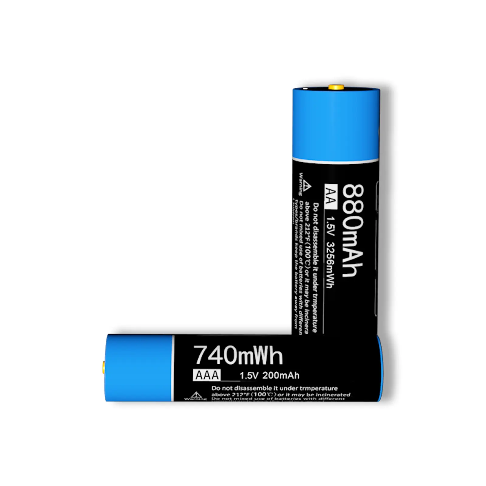 Hotsale 1.5V AA boyutu lityum pil 600mAh 750mAh 880mAh diş fırçası şarj edilebilir AA pil