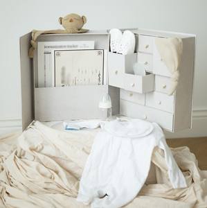 Scatola Regalo per Neonati in Tessuto con Doppia Apertura, Cassetto Portaoggetti per Gioielli, Calendario dell'Avvento per <span class=keywords><strong>Ricordi</strong></span>, Scatola Ricordo per Bambini - Product Image 2