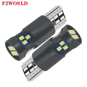 12ボルト自動車ライトW5W194T10 Led 2016 18 SMD Canbus Led電球車内ホワイトアンバーブルーレッドピンクランプ