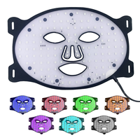 Masque facial portable à lumière rouge pour marque privée avec protection oculaire, conception en silicone pour un soin doux, pour usage domestique et prise US