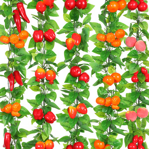 Guirnaldas de Frutas Artificiales Stupid Bird de 200 cm, Guirnalda Plana de Flores de Seda para Decoración de Techos de Restaurantes - Product Image 1