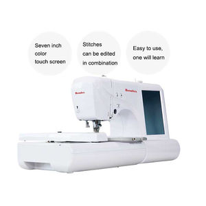 Machine à coudre informatisée Rosatex ES5 à écran tactile de sept pouces, multifonctionnelle, <span class=keywords><strong>formation</strong></span> de point de chaînette, broderie, aiguille simple - Product Image 1