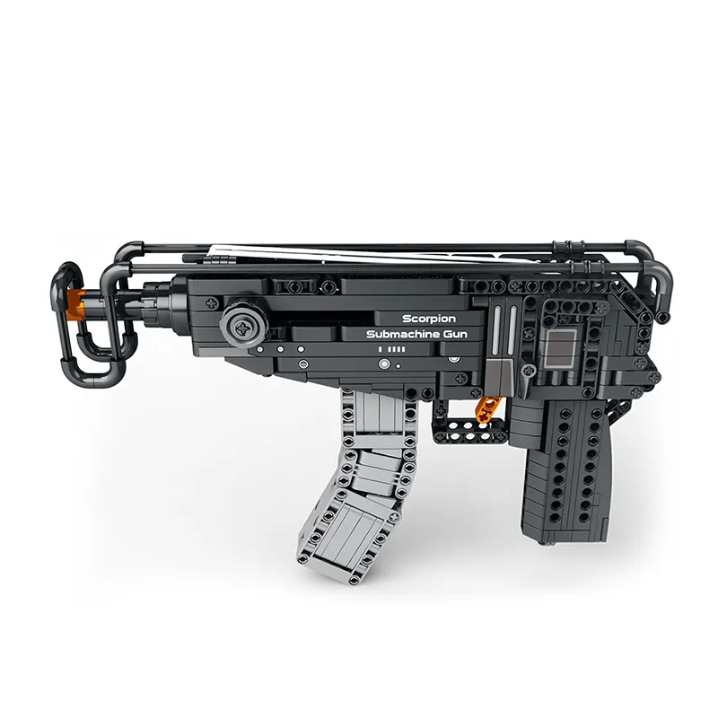 Reobrix mitraillette briques blocs jouet WW2 arme militaire armes à feu série pour garçons assemblage créatif bloc de construction ensemble 77029