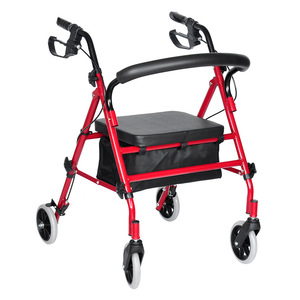 Yaşlılar İçin Dinlenme Amaçlı Alüminyum Alaşımlı Dört Tekerlekli El Arabası, Özelleştirilebilir, CE Sertifikalı, 136 kg Taşıma Kapasitesi - Product Image 1