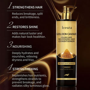 Après-shampoing hydratant et fixateur de couleur Icesea Golden Caviar pour cheveux bouclés 750mL - Product Image 4