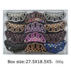 Đầy Đủ Pha Lê Phụ Nữ Tóc Đồ Trang Sức Đen Acetate Phụ Nữ Đuôi Ngựa Hàm <span class=keywords><strong>Clip</strong></span> Kích Thước Trung Rùa Vỏ Tóc Claw <span class=keywords><strong>Clip</strong></span> - Product Image 6