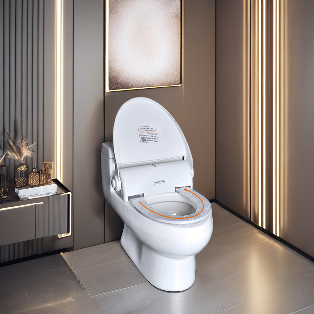 automatic hygienic toilet seat system