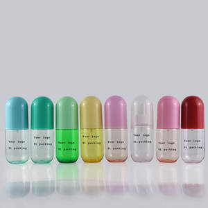 ขวดสเปรย์พลาสติกทรงแคปซูลสีชมพู ฟ้า ขาว เหลือง ขนาด 30 มล.-100 มล. น่ารัก สำหรับบรรจุภัณฑ์ผลิตภัณฑ์ดูแลผิวและแชมพู - Product Image 2