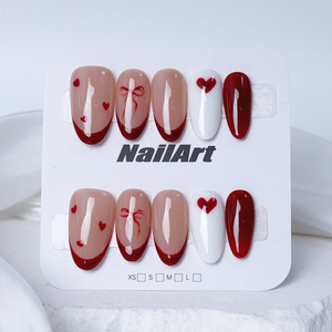 10 pièces de <span class=keywords><strong>faux</strong></span> ongles en acrylique personnalisés pour la <span class=keywords><strong>Saint</strong></span>-<span class=keywords><strong>Valentin</strong></span>, design complet, faits à la main, luxe, vente en gros, art des ongles, <span class=keywords><strong>faux</strong></span> ongles, <span class=keywords><strong>faux</strong></span> ongles - Product Image 6