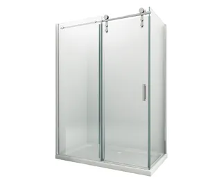 SS304 Big Wheels Single Sliding Door with Panel Shower Enclosure BL-045F