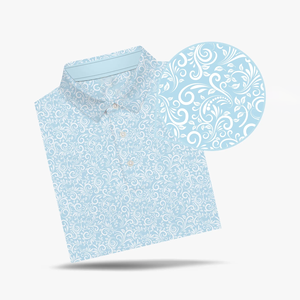 เสื้อโปโลกอล์ฟผ้าคอตตอนผสมโพลีเอสเตอร์ ระบายอากาศ แห้งเร็ว คุณภาพสูง ป้องกันกลิ่น พร้อมสกรีนโลโก้ตามสั่ง - Product Image 2