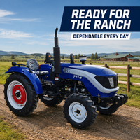 Traktor Pertanian Kompak Jepang 60HP 70HP 80HP 4WD Dengan Loader Backhoe, Peralatan Mesin Pertanian Dijual