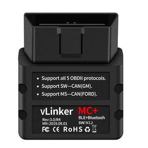 Dispositif de diagnostic automobile Vgate Vlinker MC+ BT4.0 ELM327 OBD2 avec accès gratuit à vie - Product Image 1