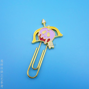 Metal Logo Paperclips 75mm Gold Stationery <b>Bookmarks</b> Business Gifts - Product Image 3
