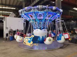Chaise volante d'intérieur en fibre de verre et métal, équipement d'amusement pour centres commerciaux, parcs à thème, manèges de carnaval, provenant de la gamme des jeux d'extérieur - Product Image 2