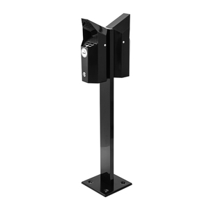 <span class=keywords><strong>Cendrier</strong></span> urbain noir en acier galvanisé trottoir <span class=keywords><strong>cendrier</strong></span> ignifuge zone fumeur deux poubelles colonne de fumer accepter fixe sur - Product Image 1