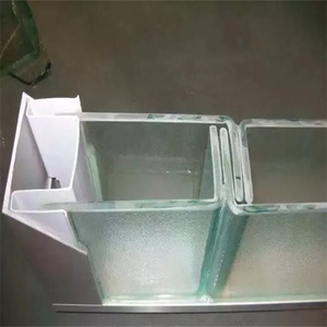 ผนังกระจกรูปตัวยูมีลวดลายแบบกำหนดเอง,กระจกนิรภัยโค้งสำหรับกำแพงกั้นห้อง - Product Image 3