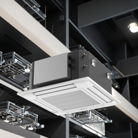 Climatisation de plafond intelligente à 4 voies, moteur CC, 24000-60000 BTU, contrôle par application Wi-Fi, pompe à économie d'énergie automatique