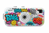 Cámara Infantil Portátil HD 1080P con Diseño de Graffiti, Múltiples Diseños, 26 Filtros, Compatible con Tarjeta TF de 64GB