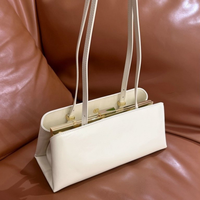 Sac fourre-tout d'épaule de luxe léger à texture vintage, sac à main de niche, sac sous le bras pour femme, décontracté et quotidien