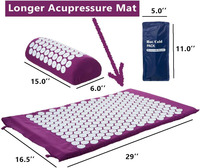 Tapis de yoga écologiques Tapis d'acupression et oreiller personnalisés Tapis d'acupuncture pour les soins de santé du corps Tapis de massage des pieds