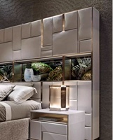 Lit King Size Moderne Haut de Gamme Personnalisé de Luxe Italien pour Villa, Grand Appartement, Mobilier de Maison