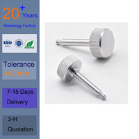 Boutons moletés en aluminium sur mesure OEM en acier inoxydable pour composants audio