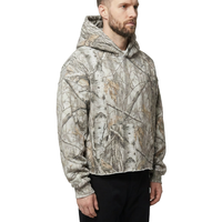 Sudadera con Capucha XUFEI, Diseño de Camuflaje RealTree, Personalizable con Logotipo, Fabricante de Alta Calidad, 100% Algodón, Corte Holgado y Cuadrado para Hombre