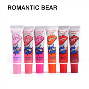 Lápiz Labial Romántico Bear de 6 Colores, Desprendible, de Larga Duración, Impermeable, Mate, Tatuaje Mágico, Color Líquido, Brillo Labial - Product Image 6