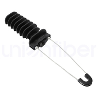 Pince de tension de type cale PA1500 pour câble à fibres optiques ADSS, pince d'ancrage de type cale pour câble de dérivation FTTH, pince d'extrémité de type cale