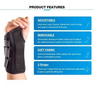 อุปกรณ์พยุงข้อมือแบบปรับได้สำหรับโรคอุโมงค์ข้อมือ ทำจากนีโอพรีน - Product Image 5
