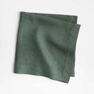 45*45cm Embroidery Wholesale Customized LOGO French Dining <b>Table</b> <b>Cloth</b> 100% Pure Flax <b>Linen</b> Fabric Napkins Wedding Hotel - Product Image 5