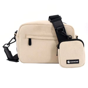 תיק כלב טבעוני תיק הליכה עם מחזיק בקבוק קרוסדרסינג גוף שליח - Product Image 5