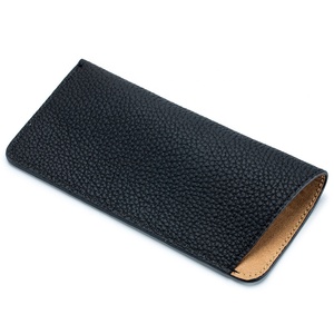 Vegan chính hãng Da trượt trong Kính mắt trường hợp biểu tượng tùy chỉnh mềm Kính mát Pouch tay áo - Product Image 5