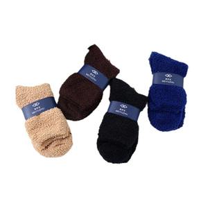 BD-S561 hommes Super doux longues chaussettes d'hiver confortable tricoté Polyester plume fil flou moelleux chaud anti-dérapant antibactérien pour - Product Image 5