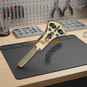 SUNTOOLS/STIPL Ensemble d'outils de perçage pour bijoux en acier avec ouvre-boîte, finition dorée, boîte en carton pour la fabrication de bijoux - Product Image 4