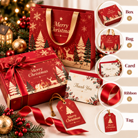 Boîte d'expédition de Noël personnalisée en carton ondulé avec logo pour l'expédition de cadeaux e-commerce