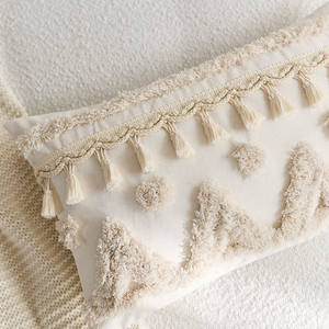 Funda de Almohada Decorativa de Lino con Borlas, Estilo Bohemio Nórdico Marroquí, 45x45cm, para Decoración del Hogar y Sofá - Product Image 6