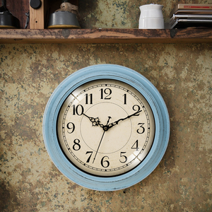 Orologio <span class=keywords><strong>da</strong></span> <span class=keywords><strong>Parete</strong></span> Silenzioso Senza Ticchettio, 12 Pollici, Piccolo Stile Retrò Rustico, Decorazione per <span class=keywords><strong>Cucina</strong></span> e Soggiorno, Orologio in Plastica di Fabbrica - Product Image 6