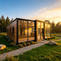 Casa Modular Plegable de 2 y 3 Dormitorios, Casa Prefabricada Pequeña de 20, 30 y 40 Pies, Casa Contenedor Expandible Prefabricada