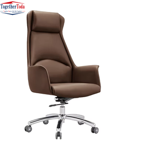 Comfortable Stylish Durable Modern Black <b>Leather</b> Adjustable <b>Office</b> Swivel <b>Chair</b> for Executive and Meeting Rooms - Product Image 3