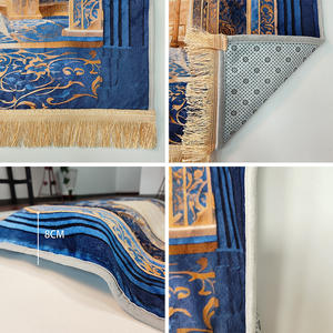 Memory Foam nuovo Design antiscivolo poliestere tappetino da preghiera morbido per il ginocchio stile musulmano lavabile per la moschea di casa o da viaggio - Product Image 4