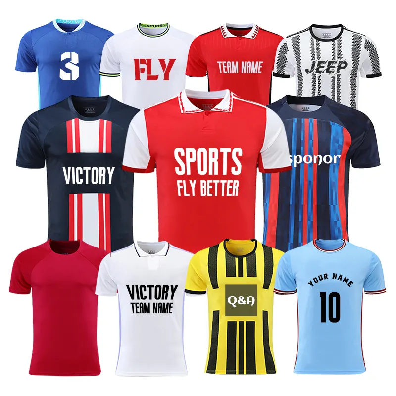 Maillot de Football populaire, vente en gros, ensemble de vêtements de Football personnalisés, maillot de Football National pour équipe et Club