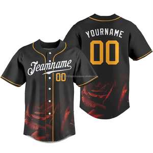 เสื้อเบสบอลตามสั่งเสื้อใส่เล่นแนวสตรีทเสื้อออกกำลังกายสไตล์สตรีทเสื้อพิมพ์ลายแบบเต็มหมายเลขโลโก้ตามสไตล์ - Product Image 5