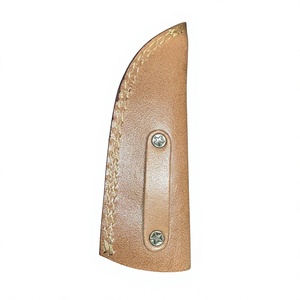Cuchillo de Hoja Fija con Punta de Gota, Acero de Damasco, Mango Rosa, para Caza y Uso en Exteriores - Product Image 5